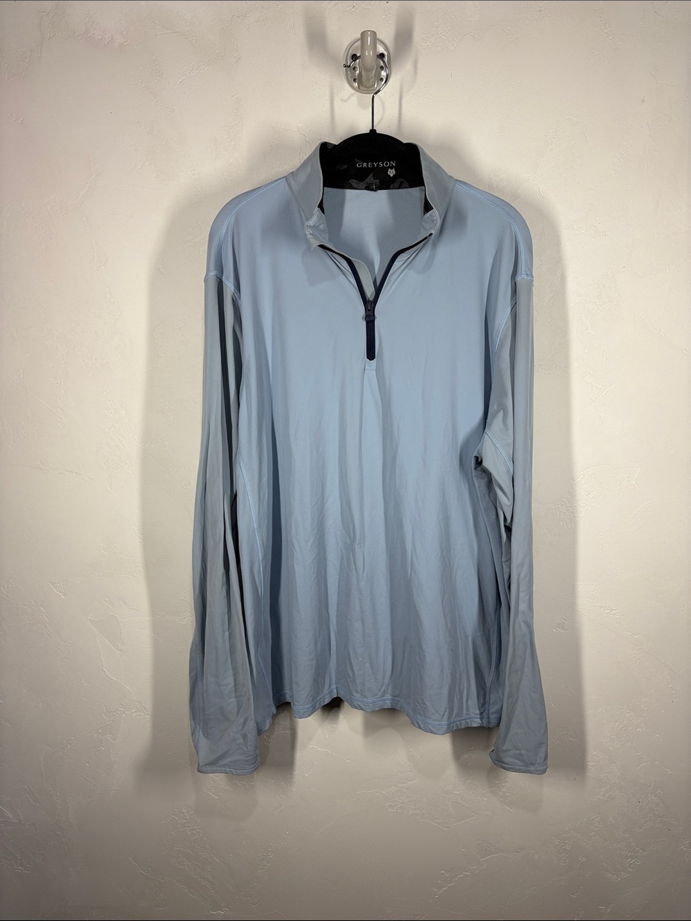 Greyson Light Blue Quarter-Zip Performance Pullover size XL